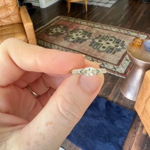 14kt white gold .91 carat marquis diamond engagement ring